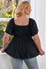 Picture of PLUS SIZE RUCHED FRONT BABY DOLL TOP